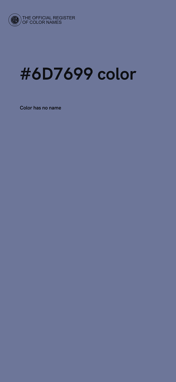 #6D7699 color image