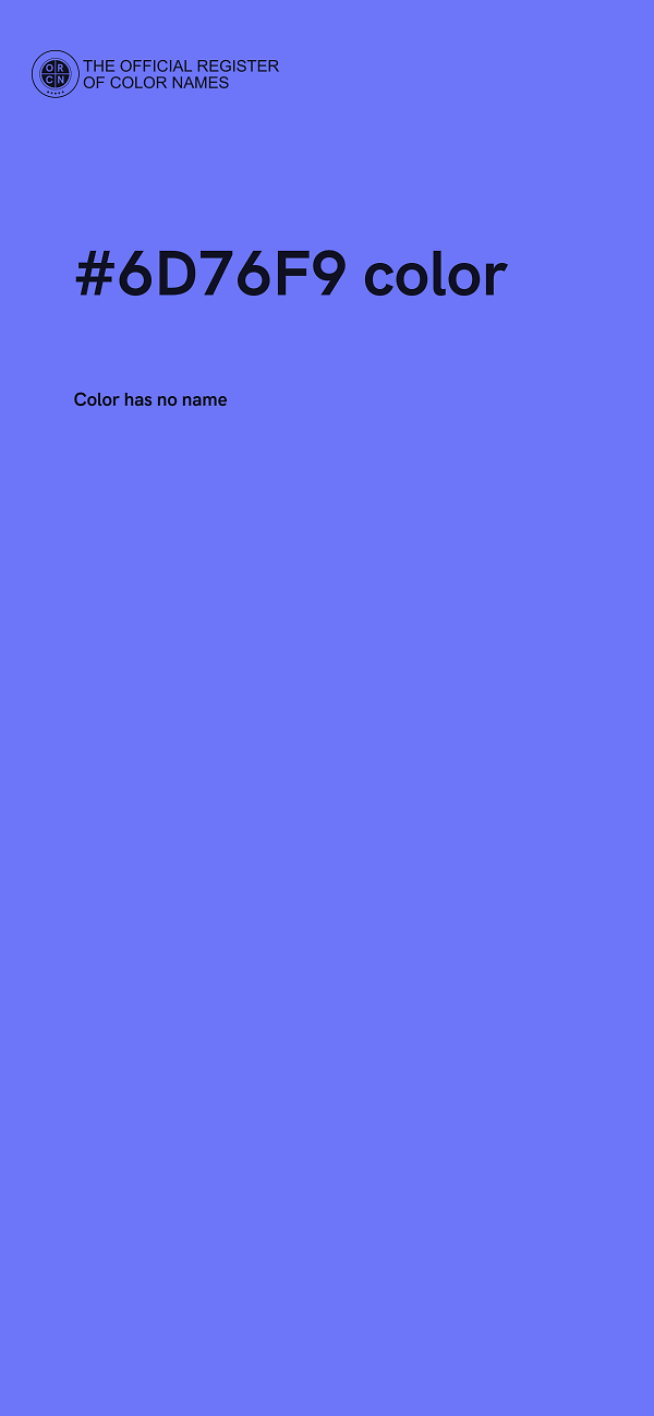 #6D76F9 color image