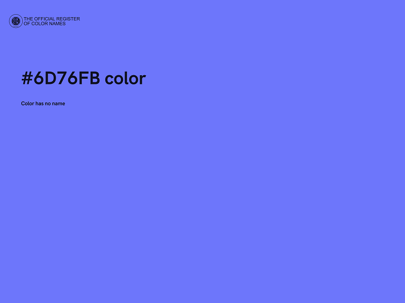 #6D76FB color image