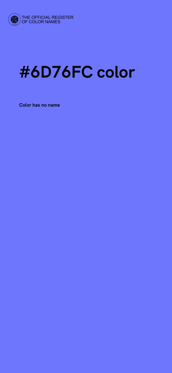 #6D76FC color image