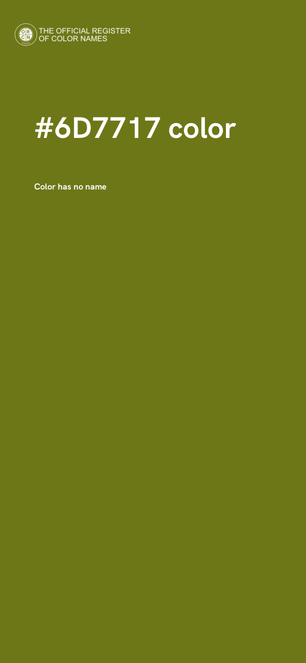 #6D7717 color image