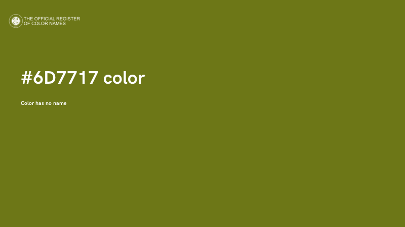 #6D7717 color image
