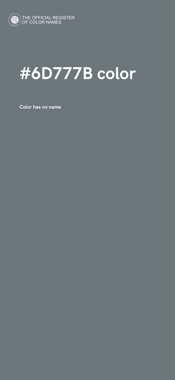 #6D777B color image