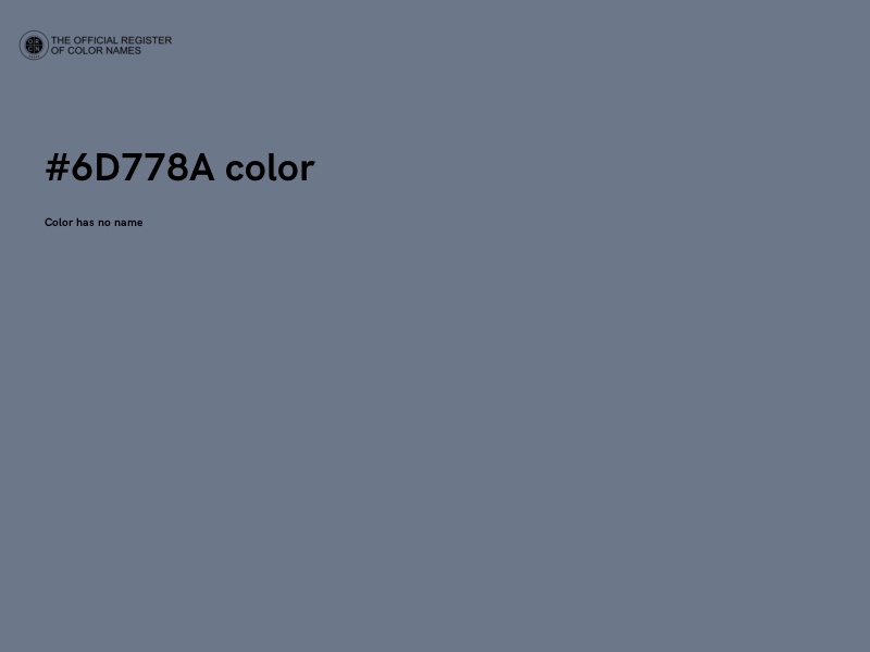 #6D778A color image