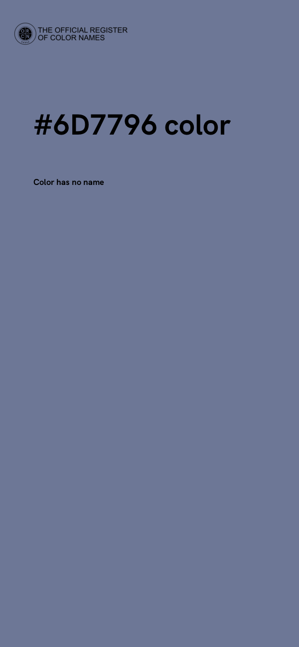 #6D7796 color image