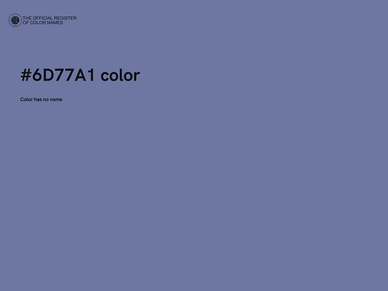 #6D77A1 color image