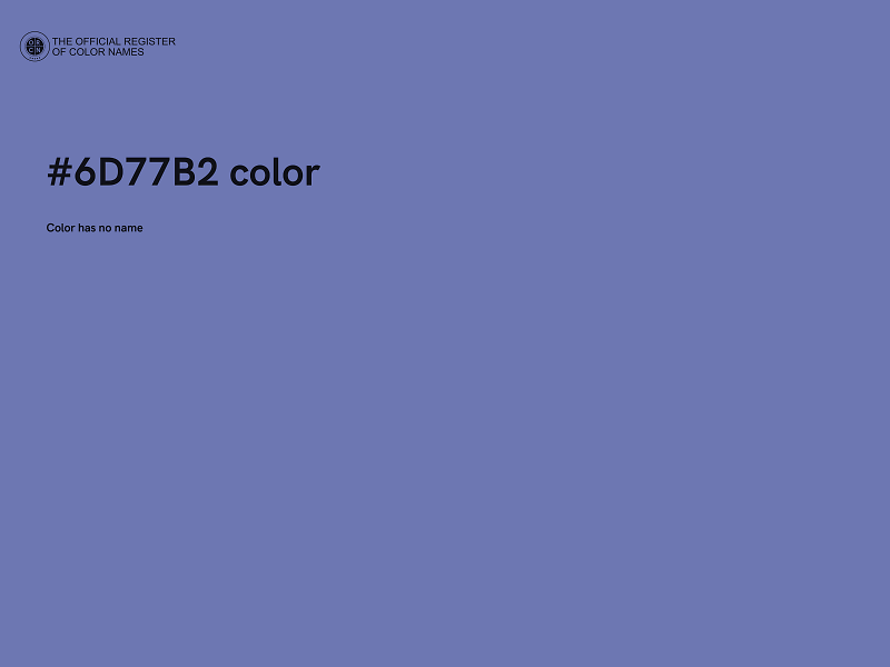 #6D77B2 color image