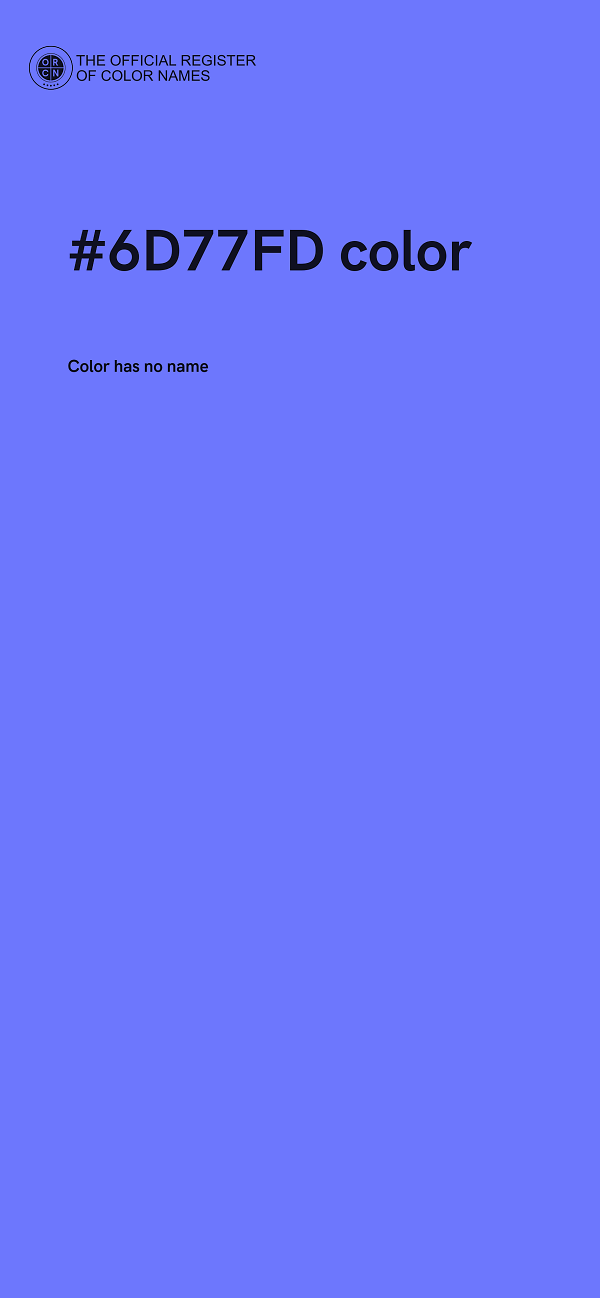 #6D77FD color image