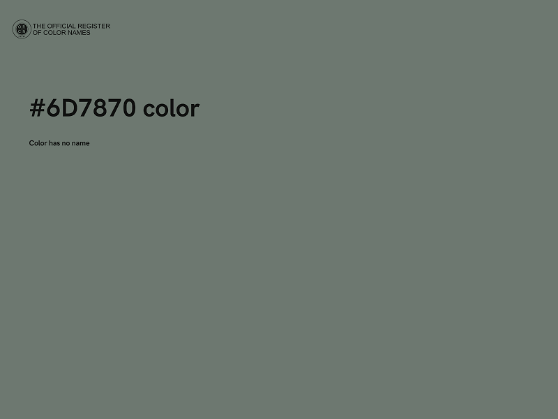 #6D7870 color image
