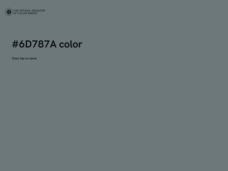 #6D787A color image