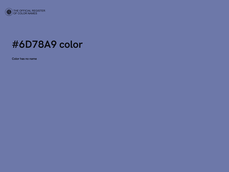 #6D78A9 color image