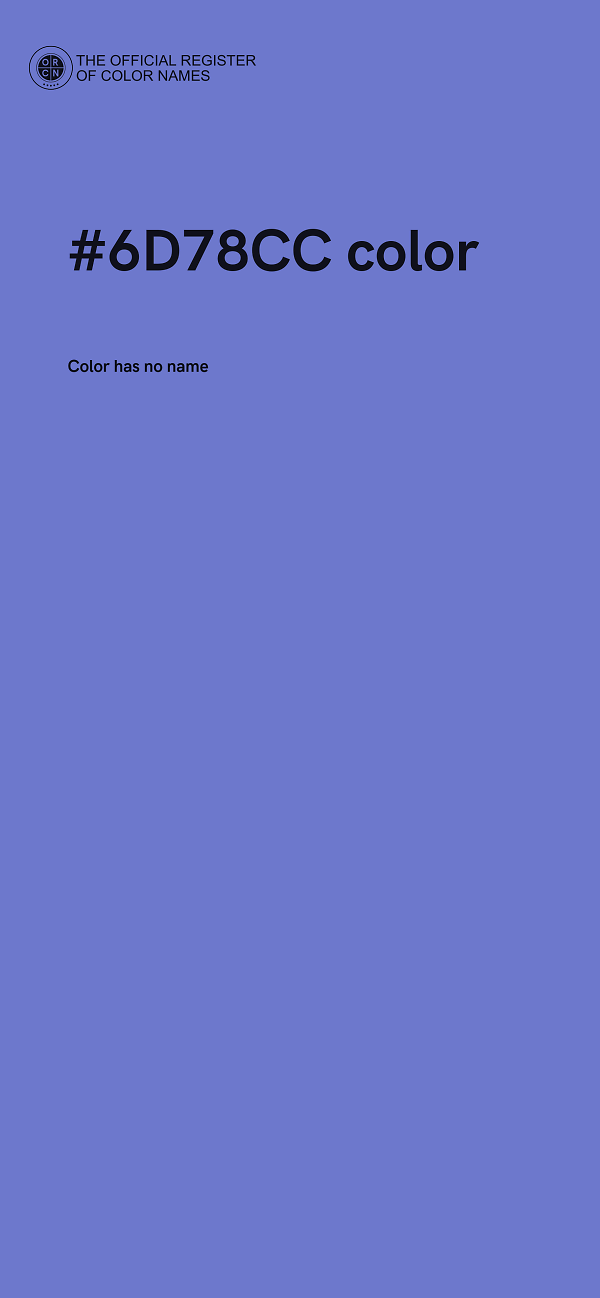 #6D78CC color image