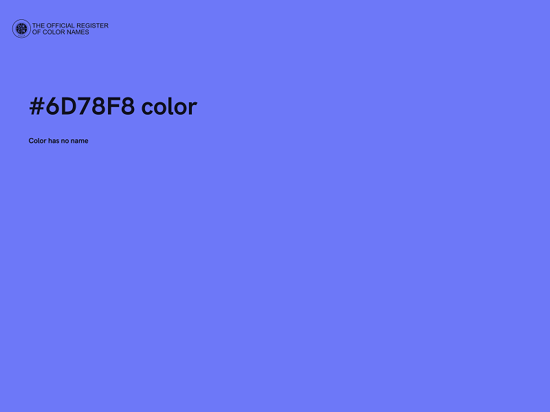 #6D78F8 color image