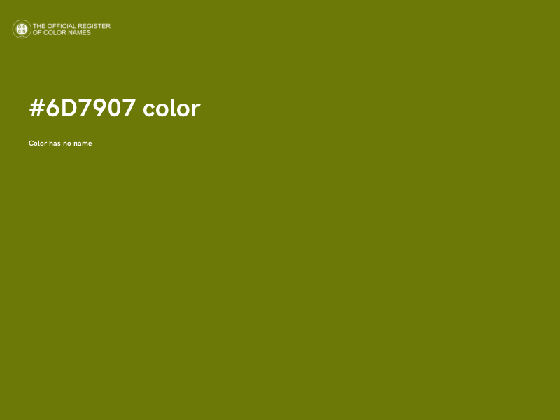 #6D7907 color image