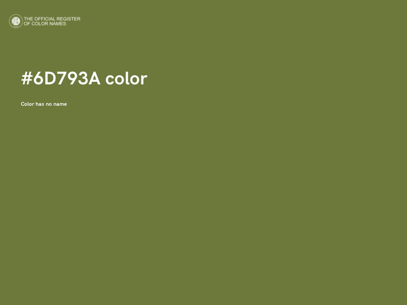 #6D793A color image