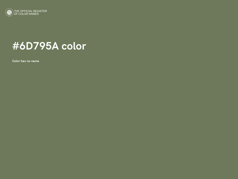 #6D795A color image