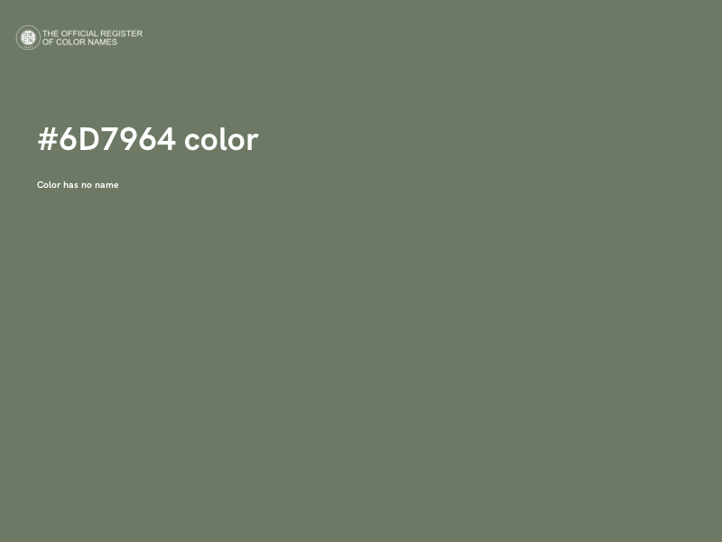 #6D7964 color image
