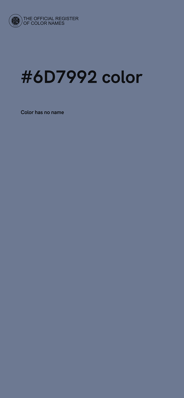 #6D7992 color image