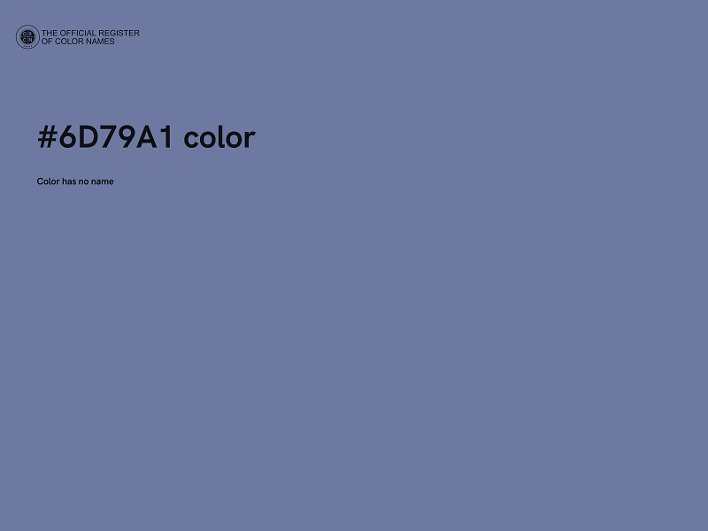 #6D79A1 color image