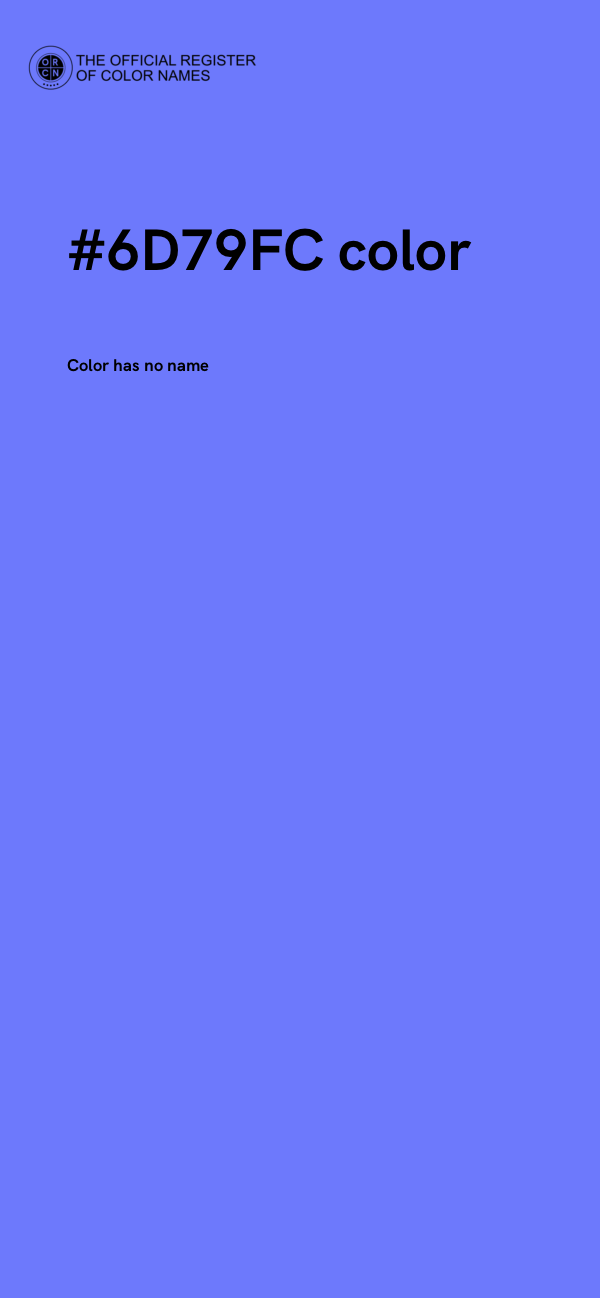 #6D79FC color image