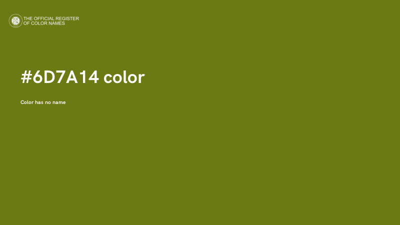 #6D7A14 color image