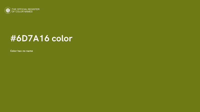 #6D7A16 color image