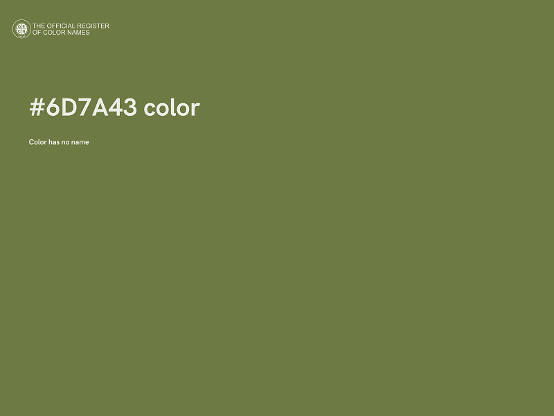 #6D7A43 color image