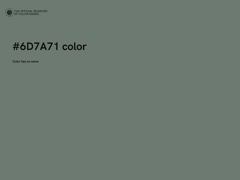 #6D7A71 color image