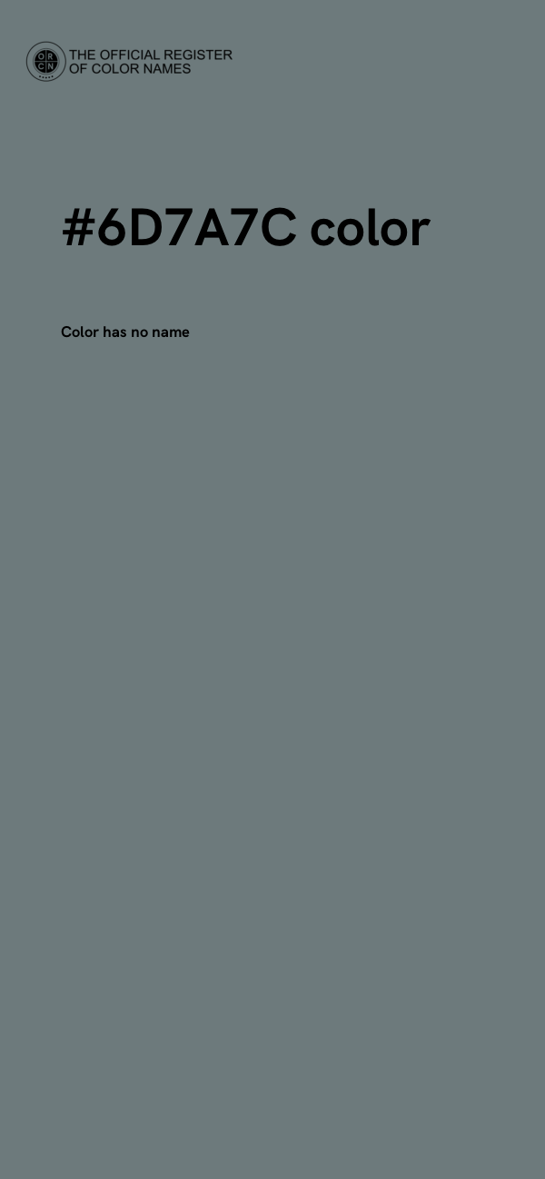 #6D7A7C color image