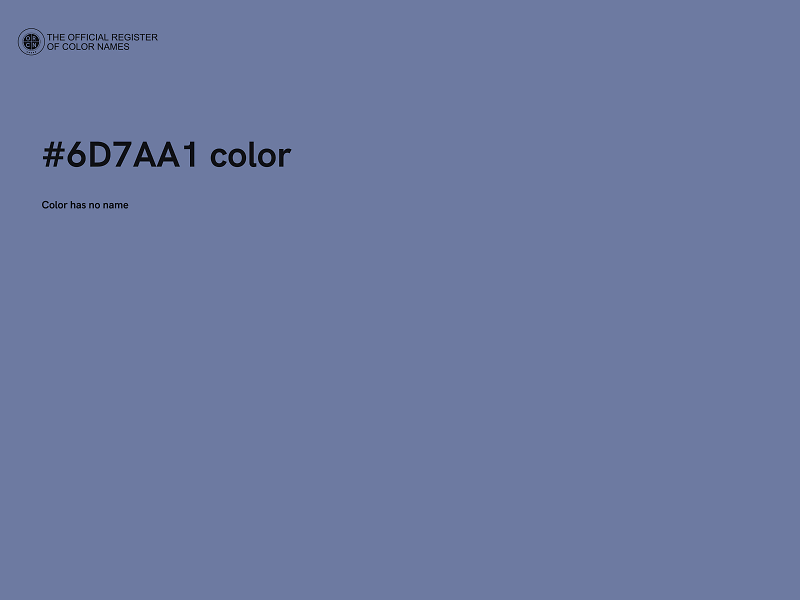 #6D7AA1 color image