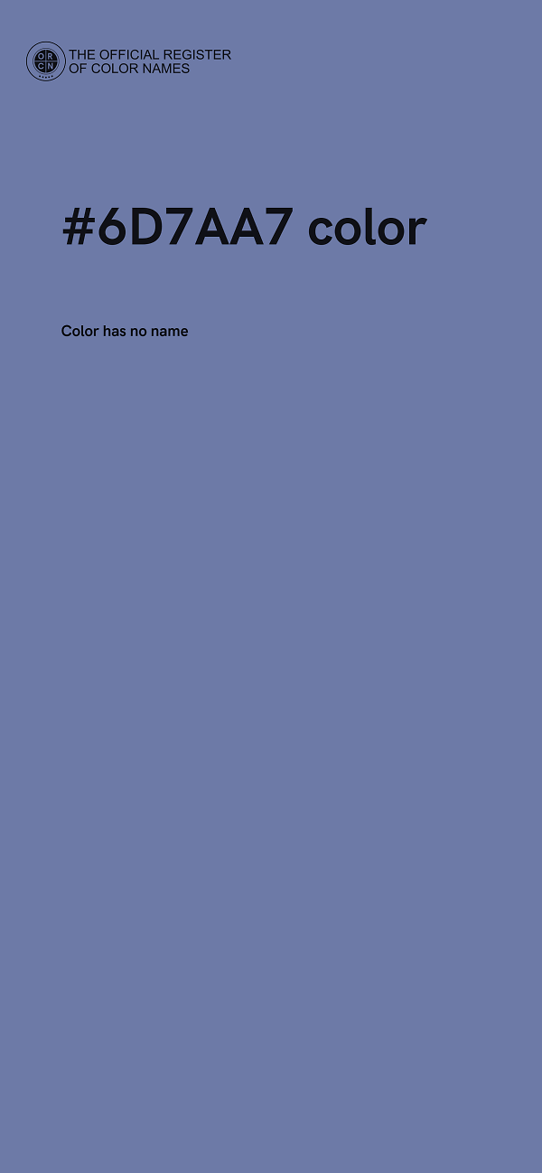 #6D7AA7 color image