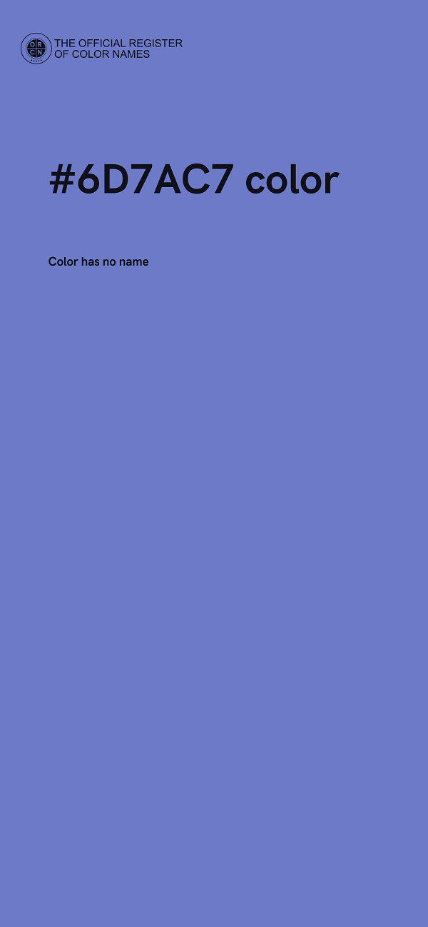 #6D7AC7 color image