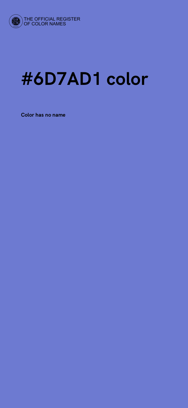 #6D7AD1 color image