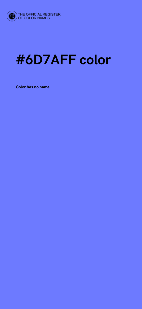 #6D7AFF color image