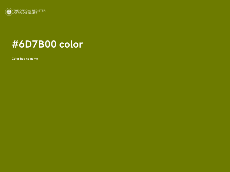 #6D7B00 color image