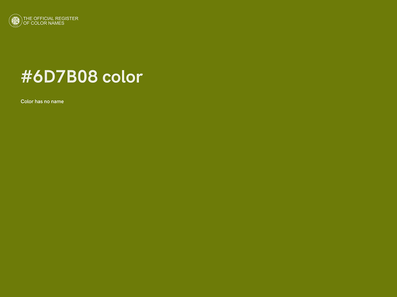 #6D7B08 color image