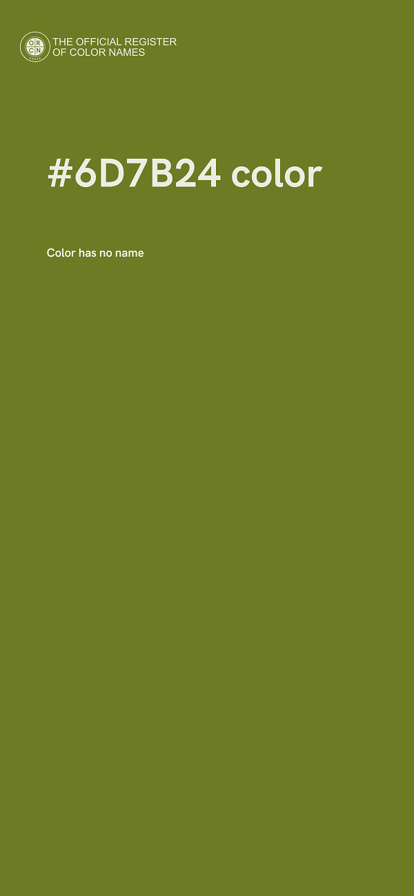 #6D7B24 color image