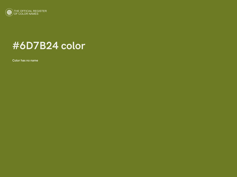 #6D7B24 color image