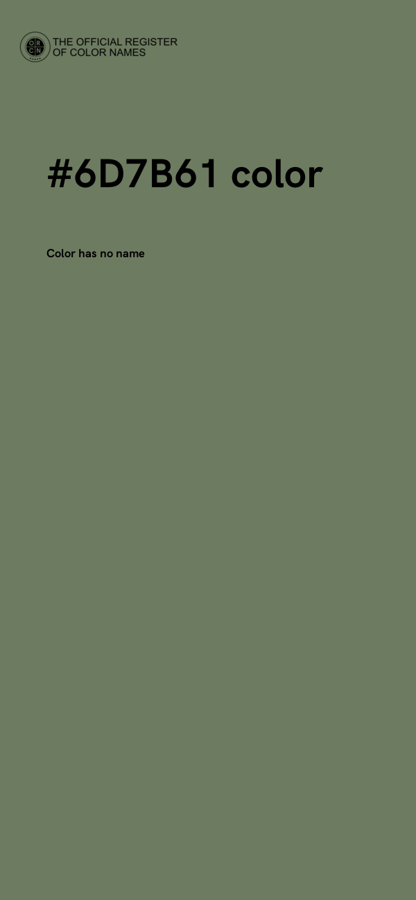 #6D7B61 color image