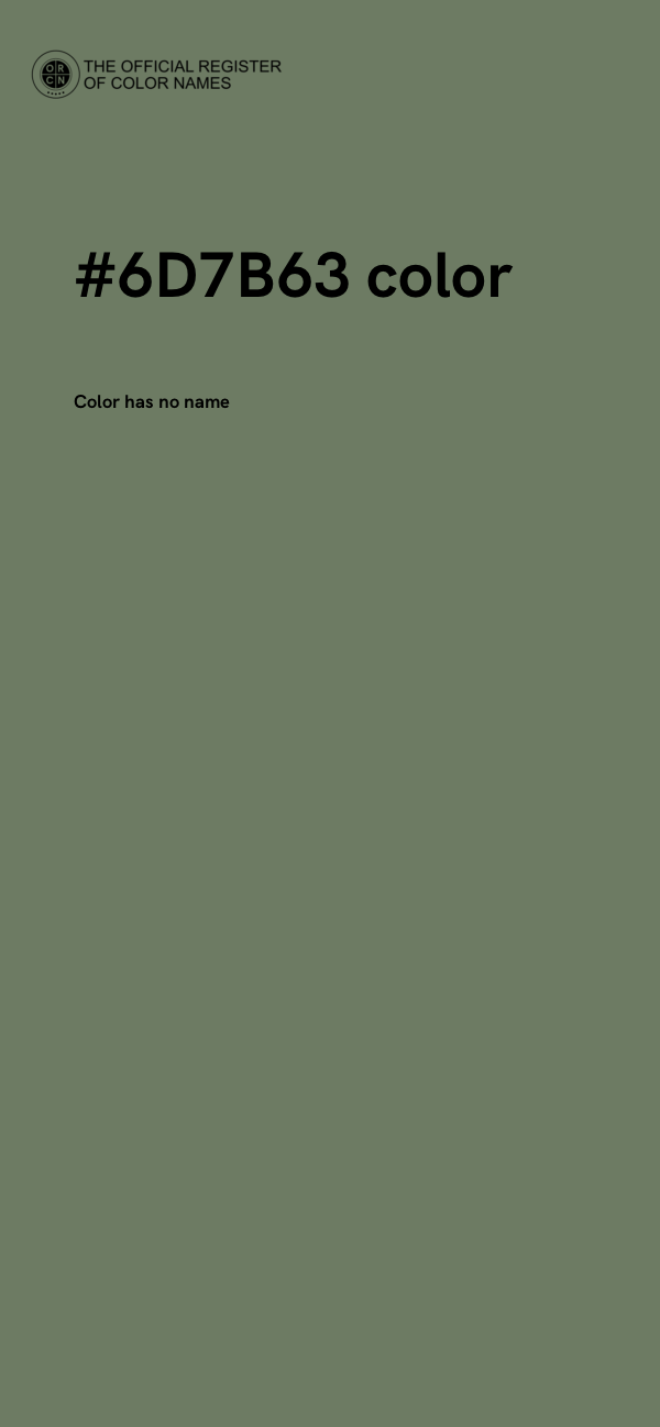 #6D7B63 color image