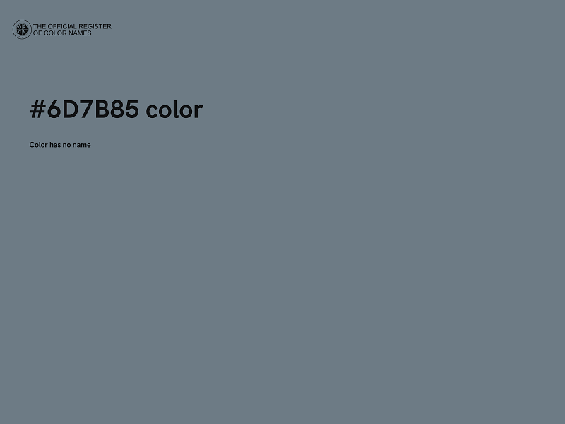 #6D7B85 color image