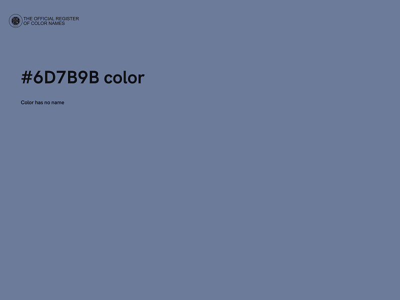 #6D7B9B color image