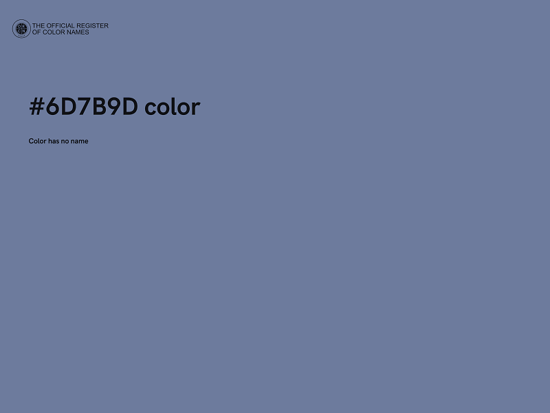 #6D7B9D color image