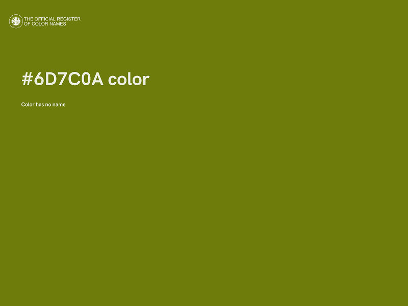 #6D7C0A color image