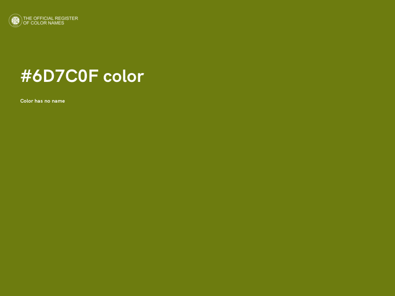 #6D7C0F color image
