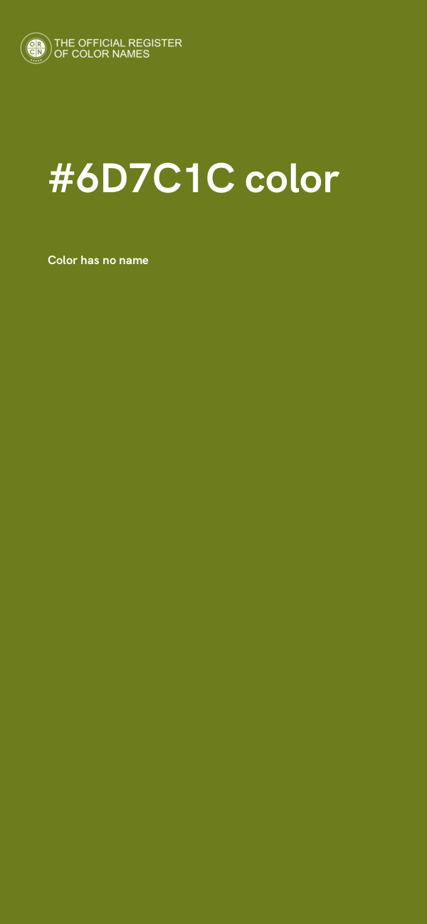 #6D7C1C color image