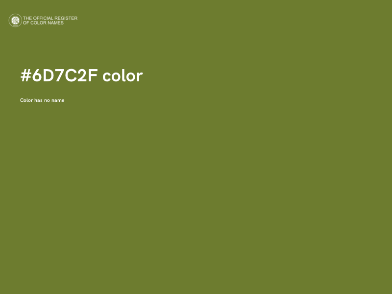 #6D7C2F color image