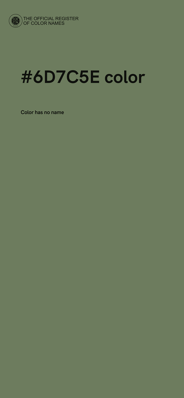 #6D7C5E color image