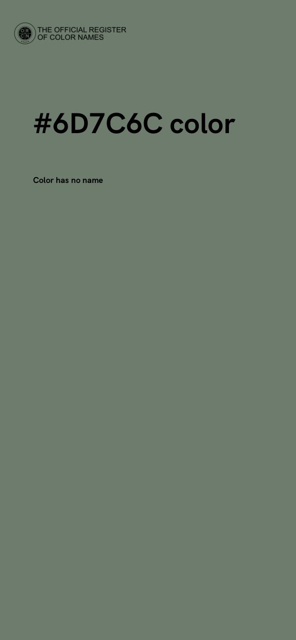 #6D7C6C color image