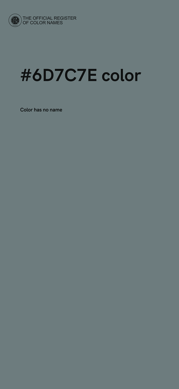 #6D7C7E color image